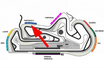 MotoGP Eintrittskarte PORTIMAO-2-Tribüne <br />Rennstrecke Autódromo do Algarve in Portimão