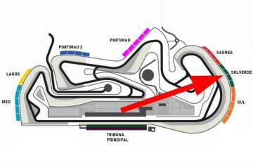 MotoGP Eintrittskarte Tribüne SOLVERDE <br />Rennstrecke Autódromo do Algarve in Portimão