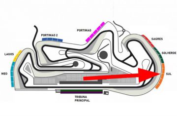 MotoGP Eintrittskarte Tribüne SUL <br />Rennstrecke Autódromo do Algarve in Portimão